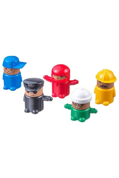 IKEA Oyuncak Karakterler Çeşitli Renkler 5 adet Küçük Adamlar Set Meridyenduk...