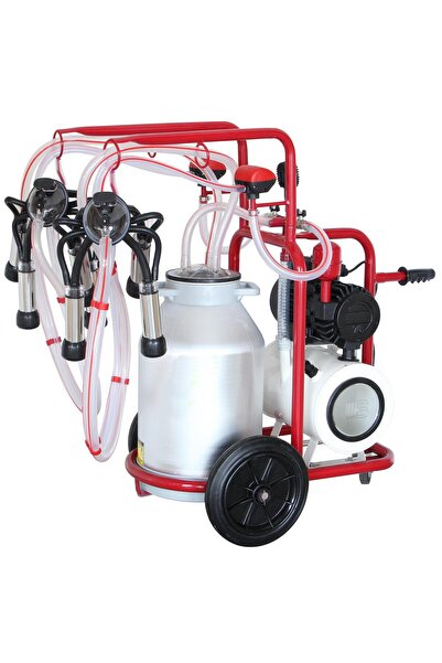 BARTECH Üniversal Kuru Pompa Alüminyum Güğüm Çift Süt Sağım Makinesi 40 Litre