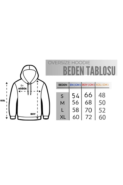 LA GULER Oversize Hooded Hoodie Sweatshirt - 3 Strings Sardon