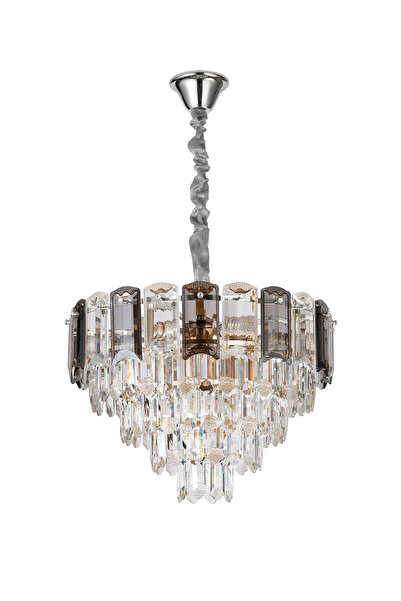 Apliqa Colın 50'Lik Krom Kaplamalı Kristalli Avize