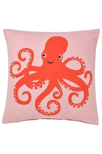 IKEA Husă de pernă cu model Octopus Roz 50x50 cm Pernă cu model