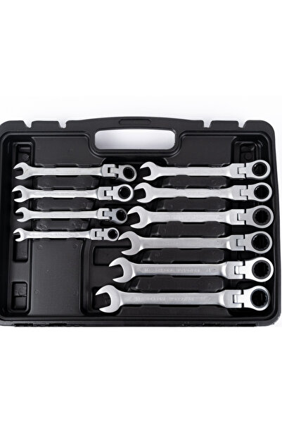 ulubag Set of 14 combination wrenches with articulated head ratchet 8-24 mm