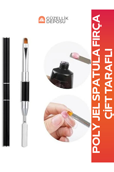 Güzellik Deposu Poly Jel Çift Taraflı Spatula Fırça Poly Jel Fırçası