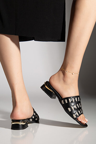 MaskButik Asel Short Heeled Slippers