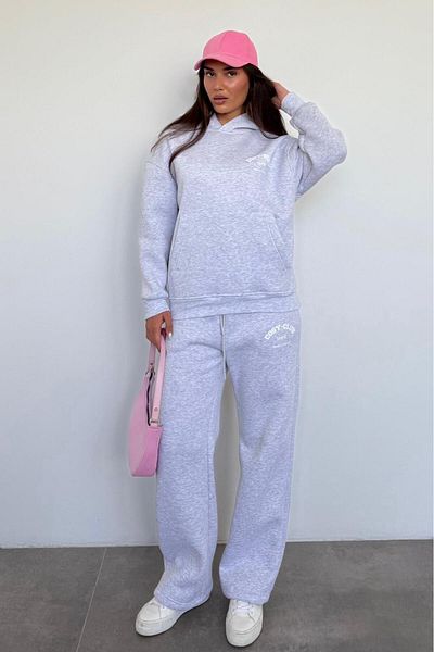 Madmext Karmelanj Hooded Printed Women's Tracksuit Set Mg2524