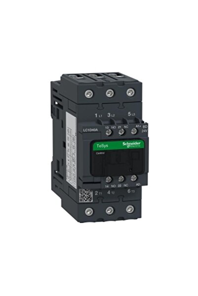 Schneider Electric LC1D40ABD - TeSys D Contact 3P 40A AC3 24VDC