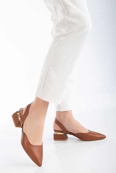 MaskButik Nossa Heeled Shoes Tan