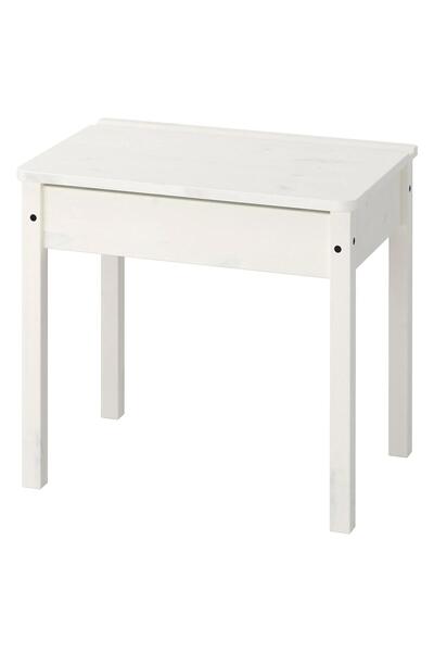 IKEA SUNDVIK Çocuk Masası, Beyaz, 58x45 cm Saklama Gözlü