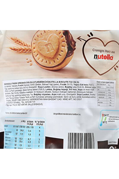 Nutella Biscuits 193 gr 1 Adet