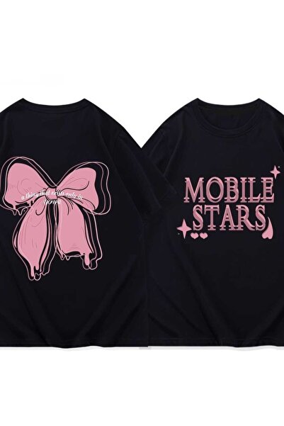 Elvino Γυναικείο μπλουζάκι Unisex με στάμπα Mobile Stars