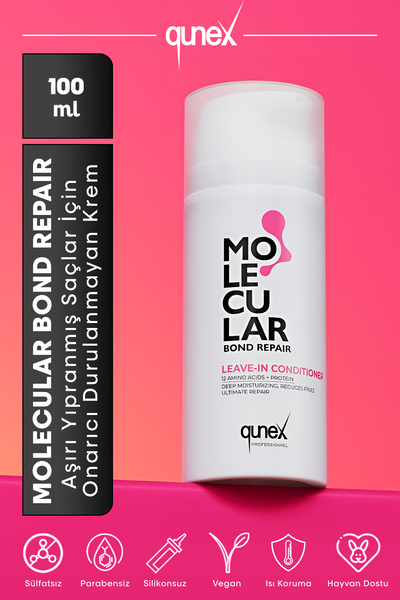 Molecular Bond Repair Leave-In Intensive Repair Molecular Cream for Extremely Damaged Burnt Hair 100ml
