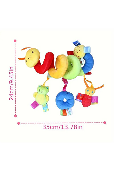 ZUMRANKA Arı Bebek Çıngırağı Renkli Spiral Puset Beşik Yatak Bebek Arabası Uyumlu