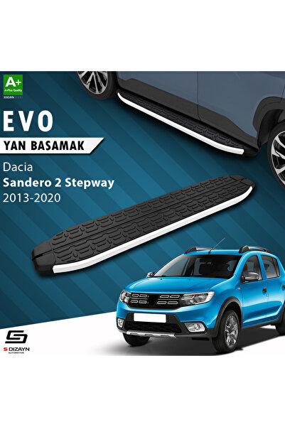 S-Dizayn Dacia Sandero 2 Stepway Evo Aluminyum Yan Basamak 173 Cm 2013-2020 A+ Kalite