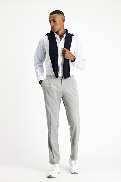 Kiğılı Long Sleeve Regular Fit Non Iron Dobby Cotton Shirt