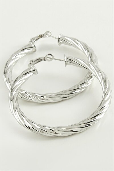 Marsilyan Twisted Hoop Earrings 6 cm