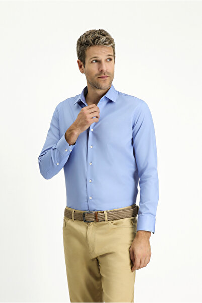 Kiğılı Cămașă clasică din satin, din bumbac, cu mâneci lungi, slim fit