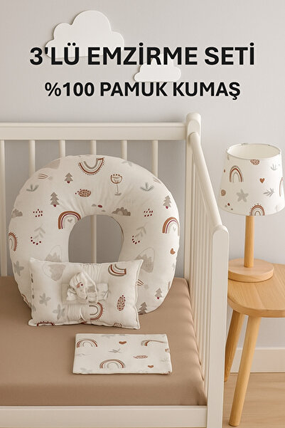 Findlay Baby 3 LÜ EMZİRME SETİ YENİ GÖKKUŞAĞI OEKO TEX sertifikalı