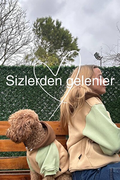 salya store Köpek Kıyafeti, Sahipler Için Tek Ürün, Bol Kalıp, Caramel Sweatshirt, Köpek Kıyafeti Kombini