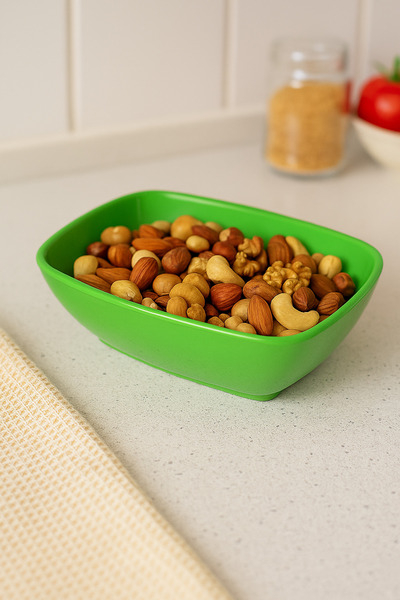 EUROLUXE طبق تقديم الإفطار والبسكويت – وعاء تقديم مستطيل أنيق