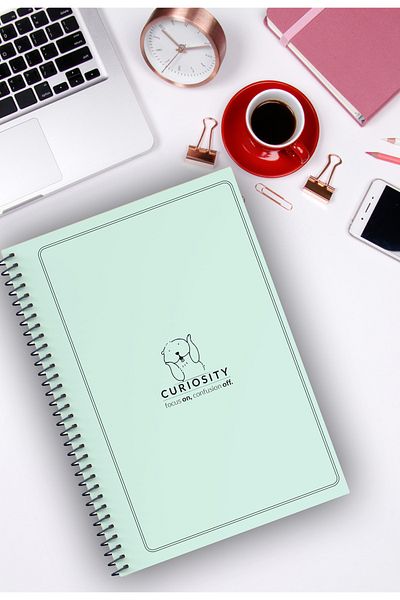 Kentsoylu A5 Size Thick Cardboard Cover Spiral 64 Pages Unlined School Notebook / Pastel Series Collection