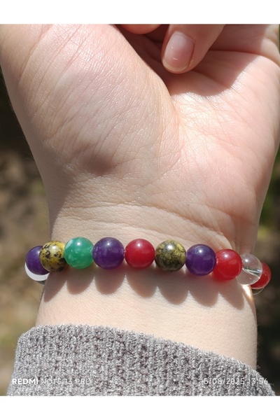 ttasdevri سوار من الأحجار الكريمة الطبيعية من الكوارتز الملون للنساء والرجال