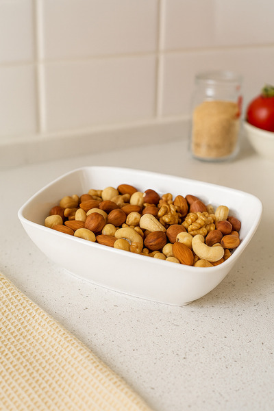EUROLUXE Breakfast Presentation and Snack Plate – Rectangular Stylish Serving Bowl