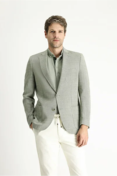 Kiğılı Jachetă sport din bumbac cu model slim fit