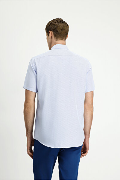 Kiğılı Κοντομάνικο πουκάμισο με κανονική εφαρμογή, χωρίς σίδερο, με βαμβακερό σχέδιο