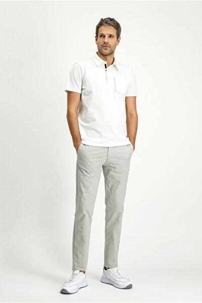 Kiğılı Tricou din bumbac cu buzunar cu gât polo