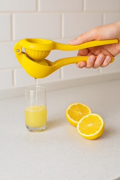 EUROLUXE Steel Stainless Lemon and Citrus Squeezer – Durable Practical Lemon Squeezer