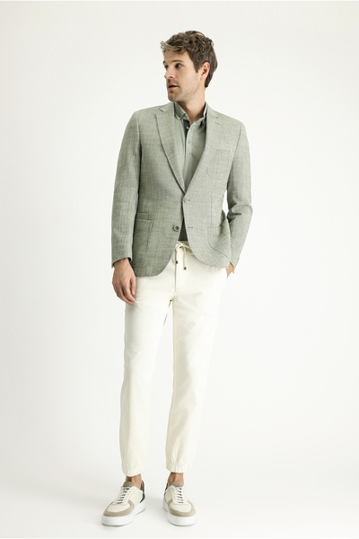 Kiğılı Jachetă sport din bumbac cu model slim fit