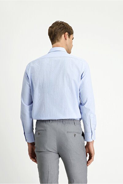 Kiğılı Μακρυμάνικο πουκάμισο από βαμβακερό ριγέ σε κανονική εφαρμογή