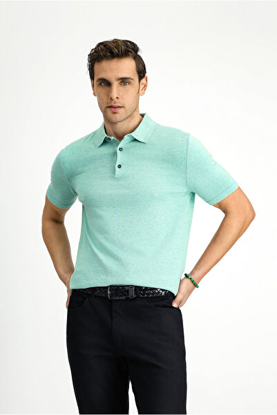 Kiğılı Tricou din bumbac cu gât polo cu croiala normală