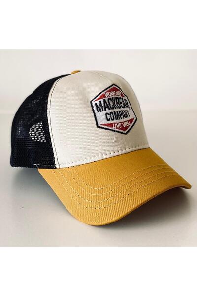 Mackbear Coffee Co. Mackbear Ayarlanabilir Unisex Şapka Krem Sarı