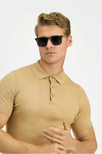 Kiğılı Slim Fit Dar Kesim Pamuk Polo Yaka Triko Tişört