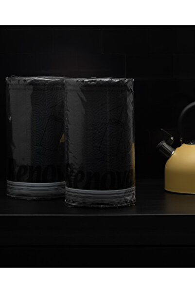 Renova Kitchen Towel, 1 Roll, 2 Layers, Black Color