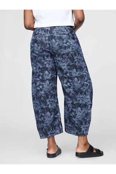 GAP Kadın Mavi Mid Rise UltraSoft Kolay Horseshoe Jean Pantolon