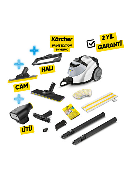 Karcher SC 5 Easyfix Iron Plug Prime Paket Buharlı Temizlik Makinesi Cam Halı...