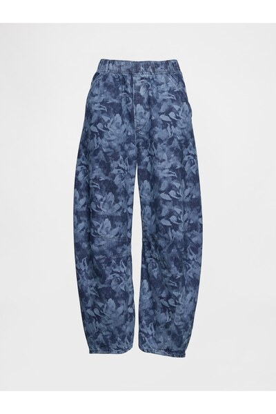 GAP Kadın Mavi Mid Rise UltraSoft Kolay Horseshoe Jean Pantolon