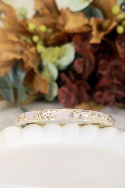 Petalia Çiçekli Mine Kelepçe Bilezik