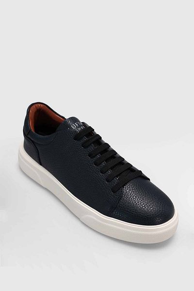 Lufian 111230187 Tommy Casual Leather Pánske tenisky TMAVOMODRÉ