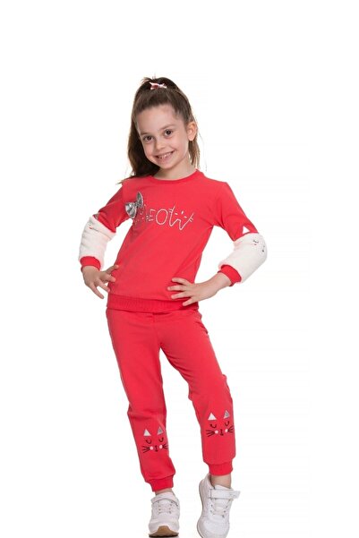 Cicitime Meow Embroidered Girl's Set