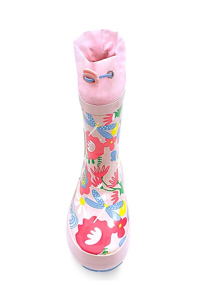 Denokids Cat Floral Κοριτσίστικες ροζ μπότες βροχής