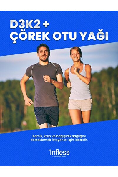 infless Vitamin D3 K2 Çörek Otu Yağı 30 ml