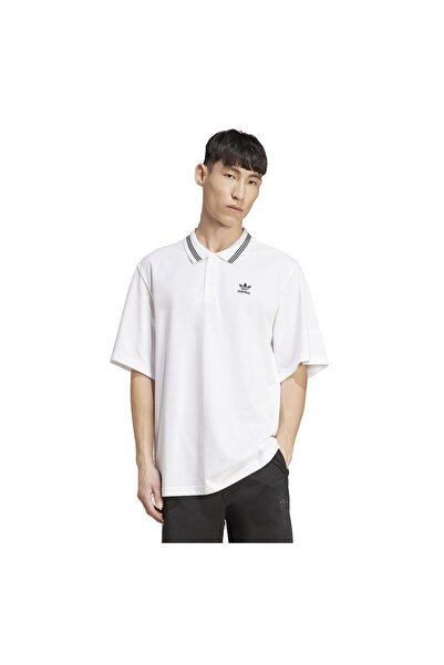 adidas JW5898-E Ανδρικό μπλουζάκι Loose Polo Λευκό