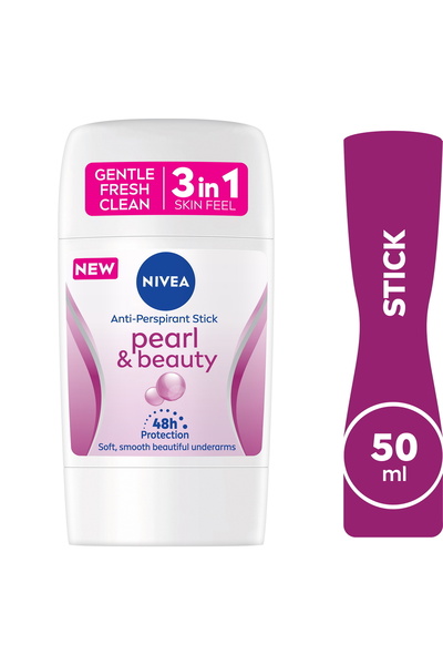 NIVEA Pearl & Beauty Antiperspirant Stick for Women – 50ml | Long-Lasting Fre...