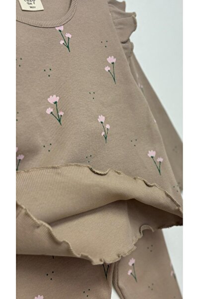 OZZY KİDS Girl's Floral Patterned Tights Set