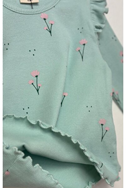 OZZY KİDS Girl's Floral Patterned Tights Set