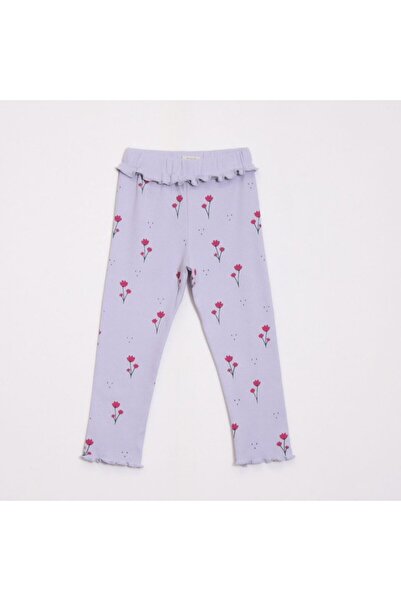 OZZY KİDS Girl's Floral Patterned Tights Set