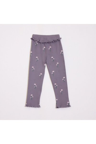 OZZY KİDS Girl's Floral Patterned Tights Set